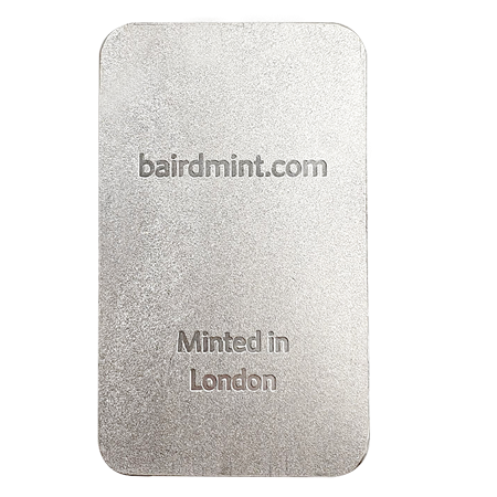 100g Silver Minted Bar - Baird & Co